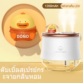 COMELY Air Humidifier 400ml เครื่องทำความชื้น ไฟกลางคืน LED แบบพกพาไร้สาย