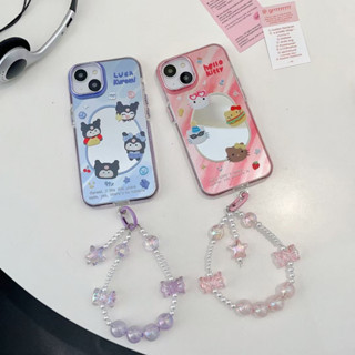 ✨NEW✨เคสไอโฟน 14 Pro Max 13 12 11 เคส for iPhone 13 Sanrio คุโรมิ  hello kitty พกง่ายๆ การป้องกันการตก Case