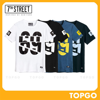 เสื้อยืด แนวสตรีท 7th Street รุ่น Sixty Nine 69 ( ขาว,ดำ,กรม,กรมเข้ม_ฟ้า,เทาดิน ) ของแท้