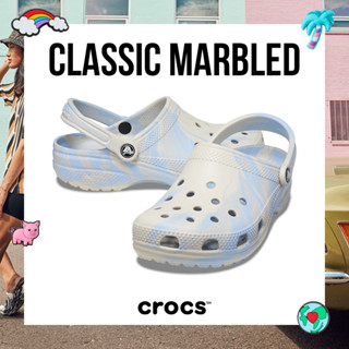 Crocs รองเท้าแตะ รองเท้าแฟชั่น CR UX CS Marbled Clog 206867-4NT (2390)