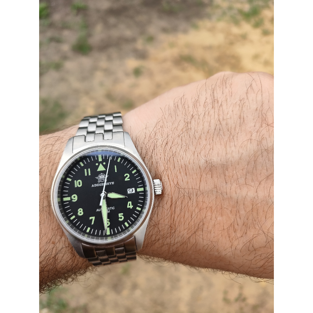 [Pre-order][ออโต้] Addiesdive MY-H2 Pilot watch 39MM C3 AR Sapphire NH35A 200M