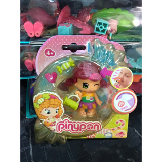 Pinypon Figure and Pet ผมสีชมพูกับเต่า