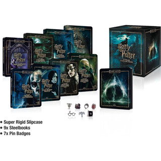 [แผ่นหนังลิขสิทธิ์แท้] Harry Potter Dark Arts Collection 8 Film Steelbook (กล่องเหล็ก) [4K Ultra HD]