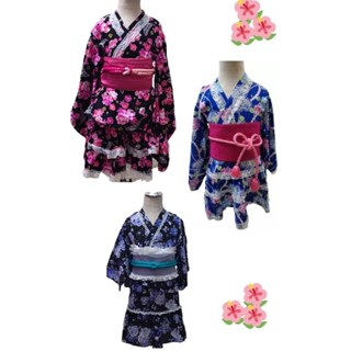 Wa-loliYukata👘เซตยูกาตะเด็ก7-10ขวบ