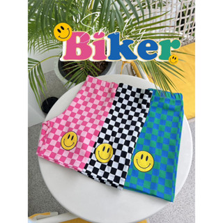 Biker Short Smiley - ไบเกอตารางยิ้ม