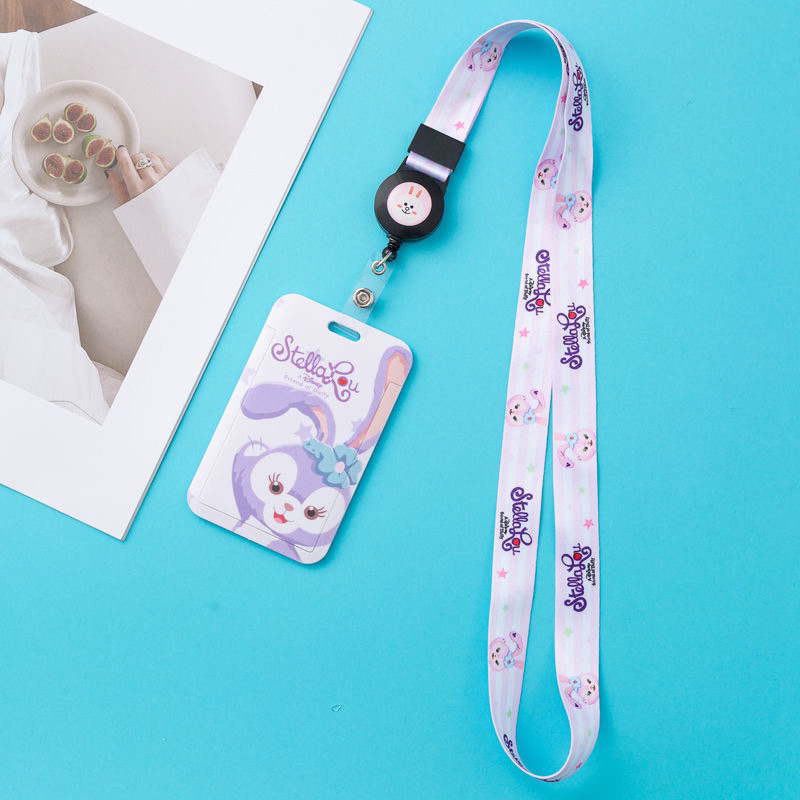 🔥ซองใส่บัตรชุดใส่การ์ดทำงานลายการ์ตูน พร้อมสายโยโย่ มี50 แบบ ใส่ได้บัตร2ใบ Cartoon Card Holder KT