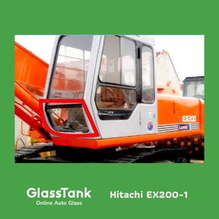 กระจกหน้าแผ่นล่างตรง Hitachi EX200-1 กระจกแม็คโคร