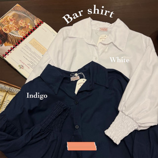 Bar Shirt เขิ้ตสีขาว แขนจั๊ม แบรนด์ Daily Look