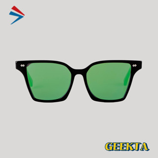 GEEKTA JINDO - Black - Mirror Lens แว่นกันแดด แบรนด์เกาหลี ทรงสี่เหลี่ยม มิลเลอร์เลนส์