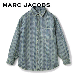 MARC JACOBS THE WASHED MONOGRAM DENIM BIG SHIRT PF23 2P3RTP001D02473 เสื้อเชิ้ต