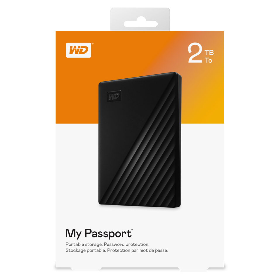 WD HDD Ext 2TB My Passport 2019 USB 3.0 Black