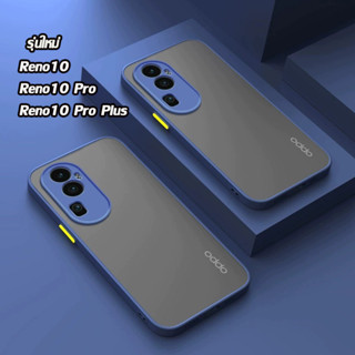 เคสขอบสีหลังด้าน ใช้สำหรับ OPPO Reno 10 pro plus Reno10 pro plus 10pro+ A98 5G A17 A17K เคสผิวด้าน ขอบนิ่ม เคสกันกล้อง