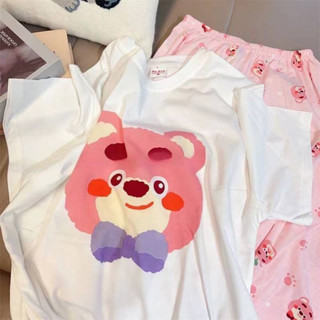 [พร้อมส่ง] ชุดเซ็ทเสื้อ+กางเกง ชุดนอนน่ารัก