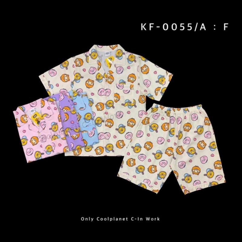 ชุดนอนผู้ใหญ่ลาย Kakao Friends แขนสั้น-ขาสั้น ลิขสิทธิ์แท้