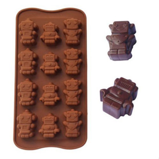 AE - แม่พิมพ์ ซิลิโคน หุ่นยนต์ (คละสี) Robot silicone molds