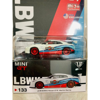 1/64 Mini GT LB Works Nissan R35 Gt-r Martini Racing Rear Wing Type-1 White Mijo