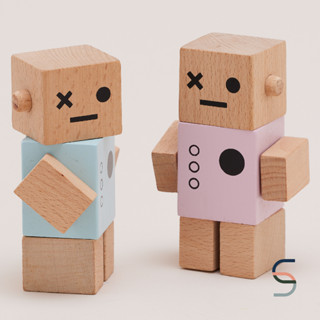 SARABARN Baby Robot Wood Toy | ของเล่นเสริมทักษะ