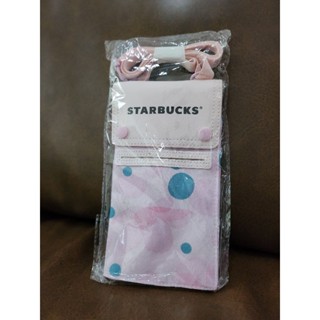 กระเป๋า Starbucks สะพายข้างสีชมพู