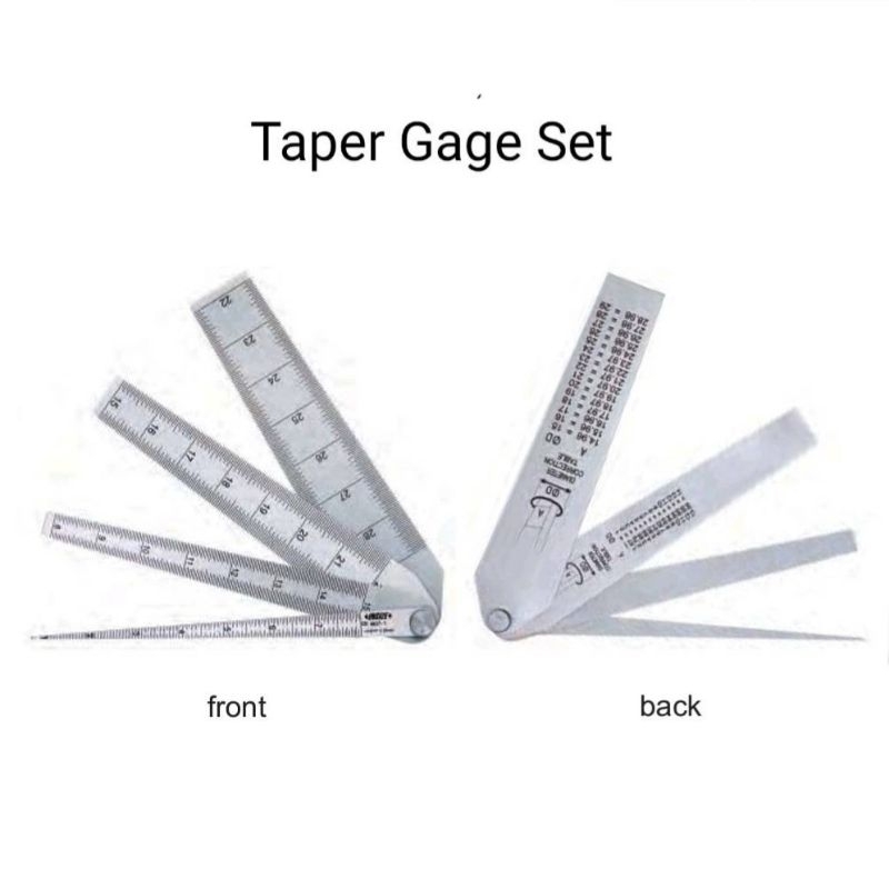 Taper Gage Set เตเปอร์เกจ เกจวัดรู เกจวัดร่อง แบบชุด 4 ชิ้น INSIZE รุ่น 4837-1