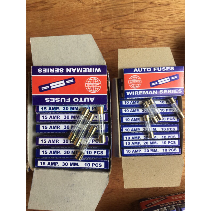 ฟิวส์หลอดแก้ว/ฟิวส์กระบอก/ฟิวส์10A/15A