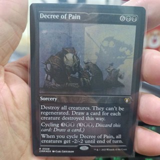 Decree of Pain Foil Etched MTG Single Card