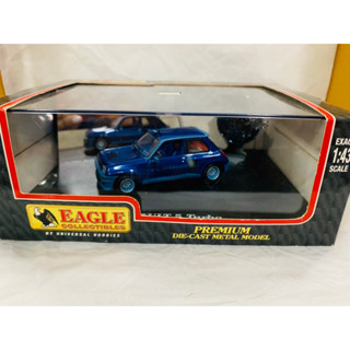 EAGLE Collectibles 1/43 Renault R5 Turbo Street Blue Renault Cunk Turbo Model