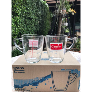 แก้วตวงมีหูจับCartoon(ราคาใบละ)สเกล 8oz/250ml มี 2 รุ่นให้เลือกใช้