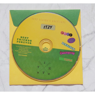 แยกขาย แผ่น DVD + ซอง ของแท้ จาก ปฏิทิน ITZY - 2023 Seasons Greeting Best Friends Forever พร้อมส่ง Kpop