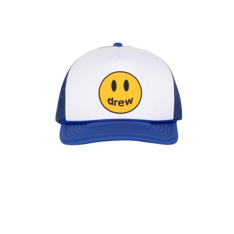 Drew House Mascot Trucker Hat White Royal Blue