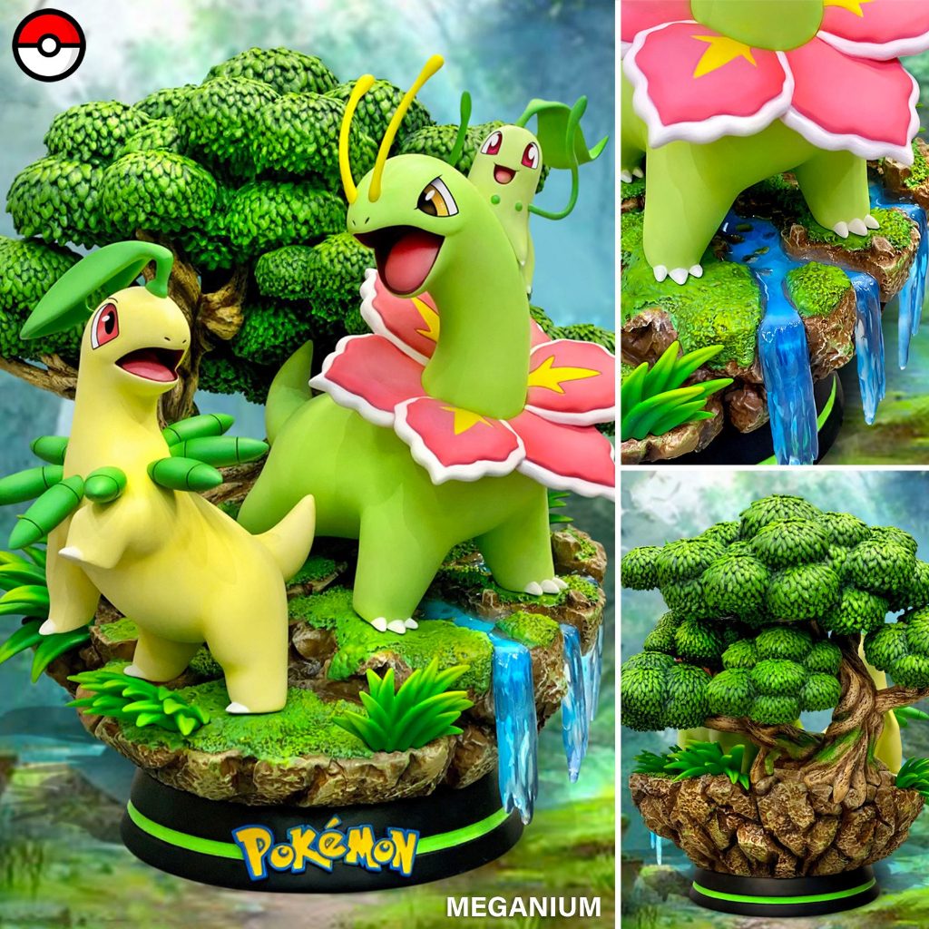 Figure EGG Studio Pokemon Evolution Meganium Bayleef Chikorita โปเกมอน อีโวลูชัน เมแกนเนียม เมกาเนีย