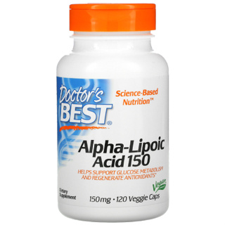 อัลฟาไลโปอิก Doctors Best, Alpha-Lipoic Acid, 150 mg, 120 Veggie Caps