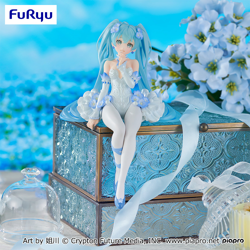 (ของแท้ หายาก) ฮัตสึเนะ มิกุ ภูตดอกไม้ Hatsune Miku Flower Fairy Nemophila - Noodle Stopper Figure F