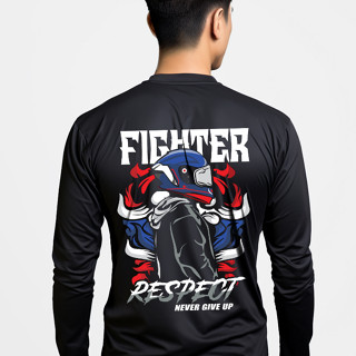 เสื้อแขนยาว ผ้าไมโคร นักสู้ respect fighter