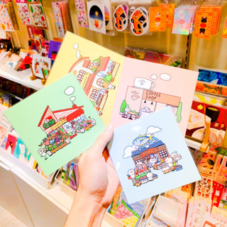 Postcard โปสการ์ดคละลายร้านค้า [Plariex]