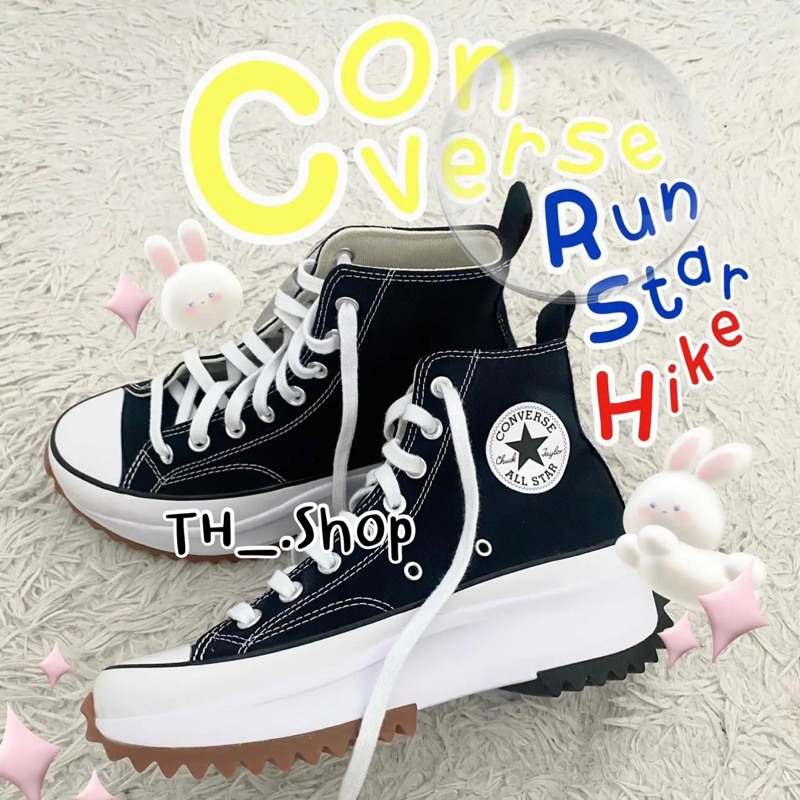 🔥รุ่นยอดฮิต🔥 รองเท้าผ้าใบ Converse Run Star Hike 🖤