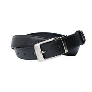 TAKEO KIKUCHI เข็มขัดหนัง BLACK NEW SLIM BG LEATHER BELT