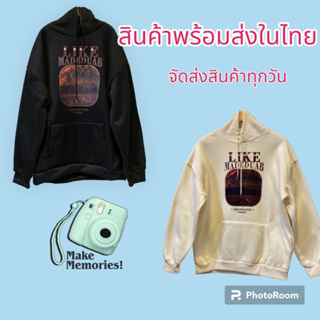 เสื้อแจ็กเก็ตกันหนาวแขนยาว มีฮู้ด ผ้าฝ้าย พิมพ์ลายตัวอักษร ผ้านิ่มใส่สบาย