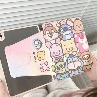 เคสไอแพด Air1/2 gen5 gen6 9.7 gen7 gen8 gen9 10.2 Air4 Air5 10.9 Pro11 เคส อะคิลิค องศา ปกการ์ตูน ด้านหลังถอดออกได้