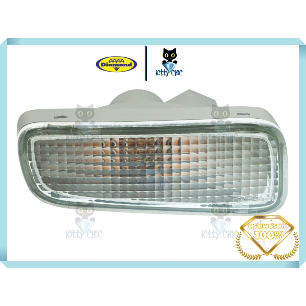 ตราเพชร ไฟกันชน ไฟในกันชน ISUZU TFR Dragon Eye ปี 1998-2001 สีขาว อีซูซุ ทีเอฟอาร์ ดราก้อนอาย Diamond