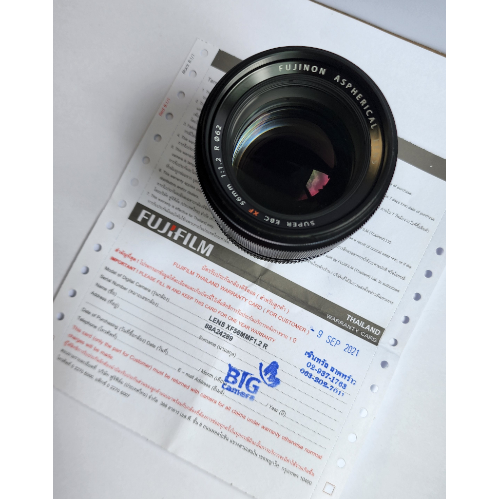 เลนส์ Fujifilm XF 56mm F/1.2 R + filter[อดีตประกันศูนย์ ] มือสอง