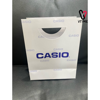 ถุง CASIO สีขาวกระดาษอย่างดี ลายCASIO