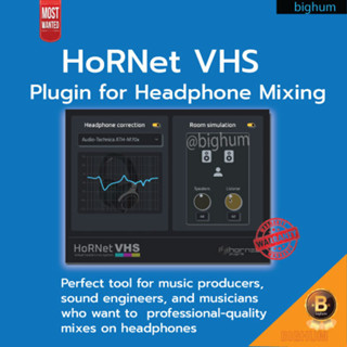 HoRNet VHS Vst  Software Plugins | windows Mac เฮดโฟน มิกซ์ ปลั๊กอิน MIX ด้วย Headphone