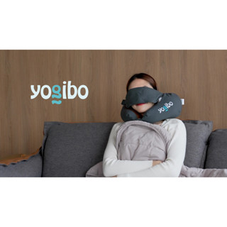 Yogibo โยกิโบหมอนรองคอเม็ดบีทพร้อมผ้าปิดตา รุ่น Nap X w/ Loop 30 x 30 ซม.