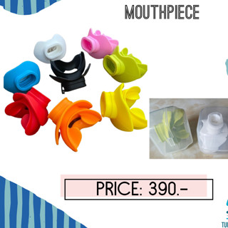 Mouthpiece with box สามารถใส่กับ regulator ได้ สำหรับเปลี่ยน เพื่อความสะอาด พร้อมส่ง