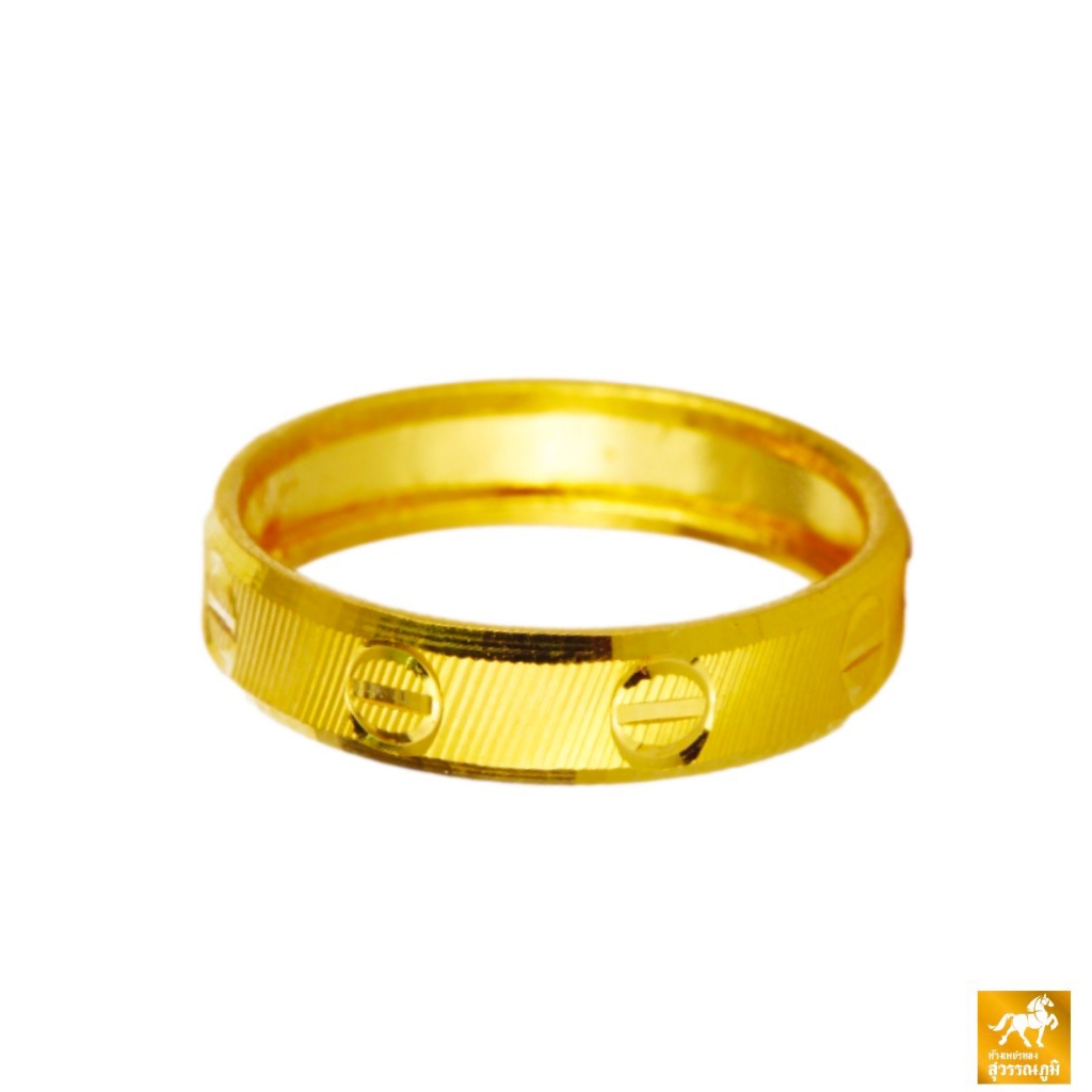แหวนทองครึ่งสลึง ลาย LoVe ทอง 96.5% ทองแท้ ขายได้ จำนำได้ มีใบรับประกันทองแท้