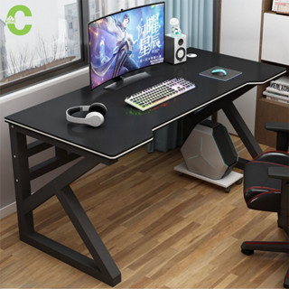 HOMEC โต๊ะคอมพิวเตอร์เกมมิ่ง โต๊ะคอมพิวเตอร์ โต๊ะทำงาน Desk table มีช่องเก็บสายไฟ รับน้ำหนักได้ถึง 110 กก.