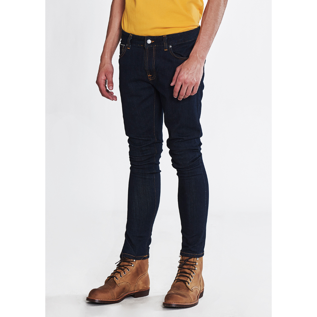 กางเกงยีนส์ NUDIE JEANS SKINNY LIN - RINSE SELVAGE STRETCH