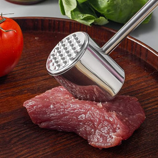 ค้อนทุบเนื้อ นุ่ม หน้านูนและเรียบ SU304 SMeat Tenderizer Tool -มีพร้อมส่ง