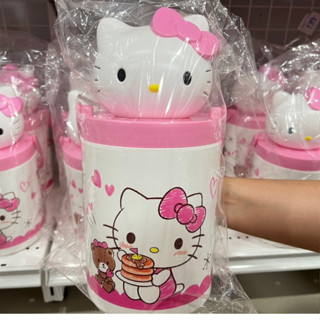 กระติกคิตตี้หัวโต ขนาด 1 ลิตร (1,000ml.)  Hello Kitty งานลิขสิทธิ์แท้ 100%