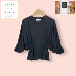 เสื้อ Sense of Place ผ้ายืดสเปนเดคอย่างดี ไซด์ -  F   อก 36-44 ยาว 22 นิ้ว เสื้อทรงสวยน่ารักมาก ดีเทลสวยมาก แขนสวย